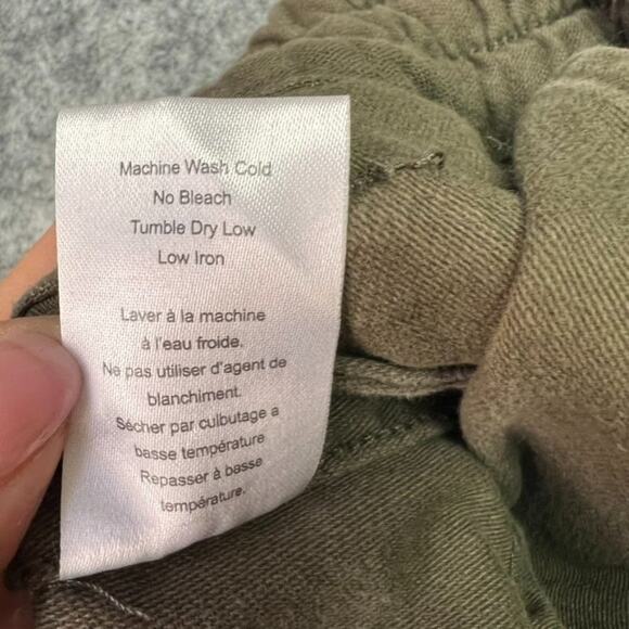 Aritzia TNA Joggers Womens 4 Green Smocked Pants Drawstrings Athleisure - Picture 14 of 16